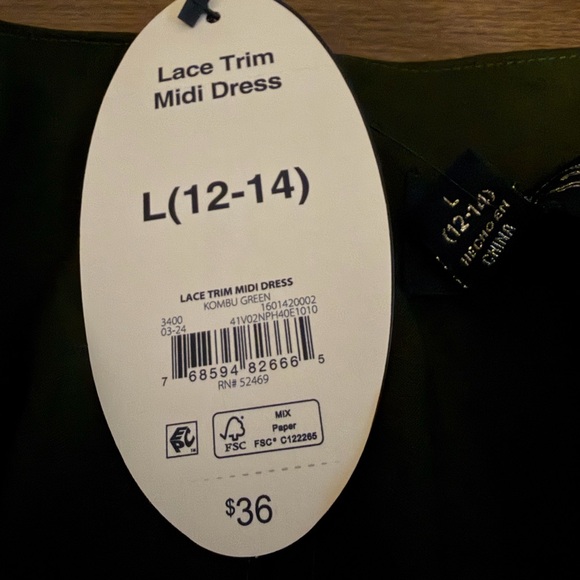 Elegant Green Women's Dress - Picture 2 of 8